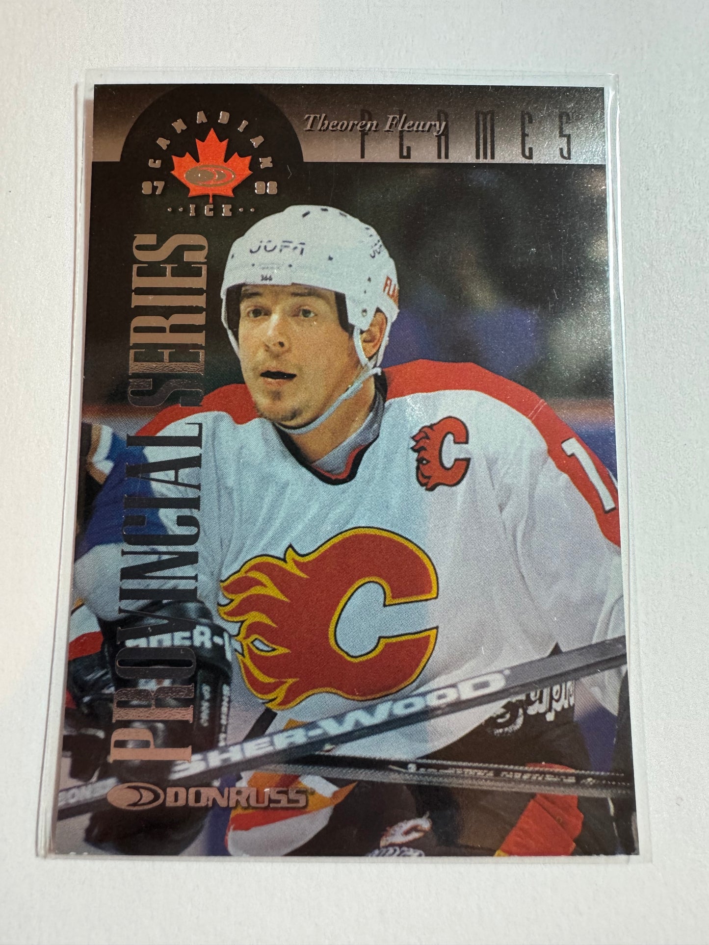 THEOREN FLEURY - 1997 Donruss Canadian Ice Provincial Series #23, xxx/750