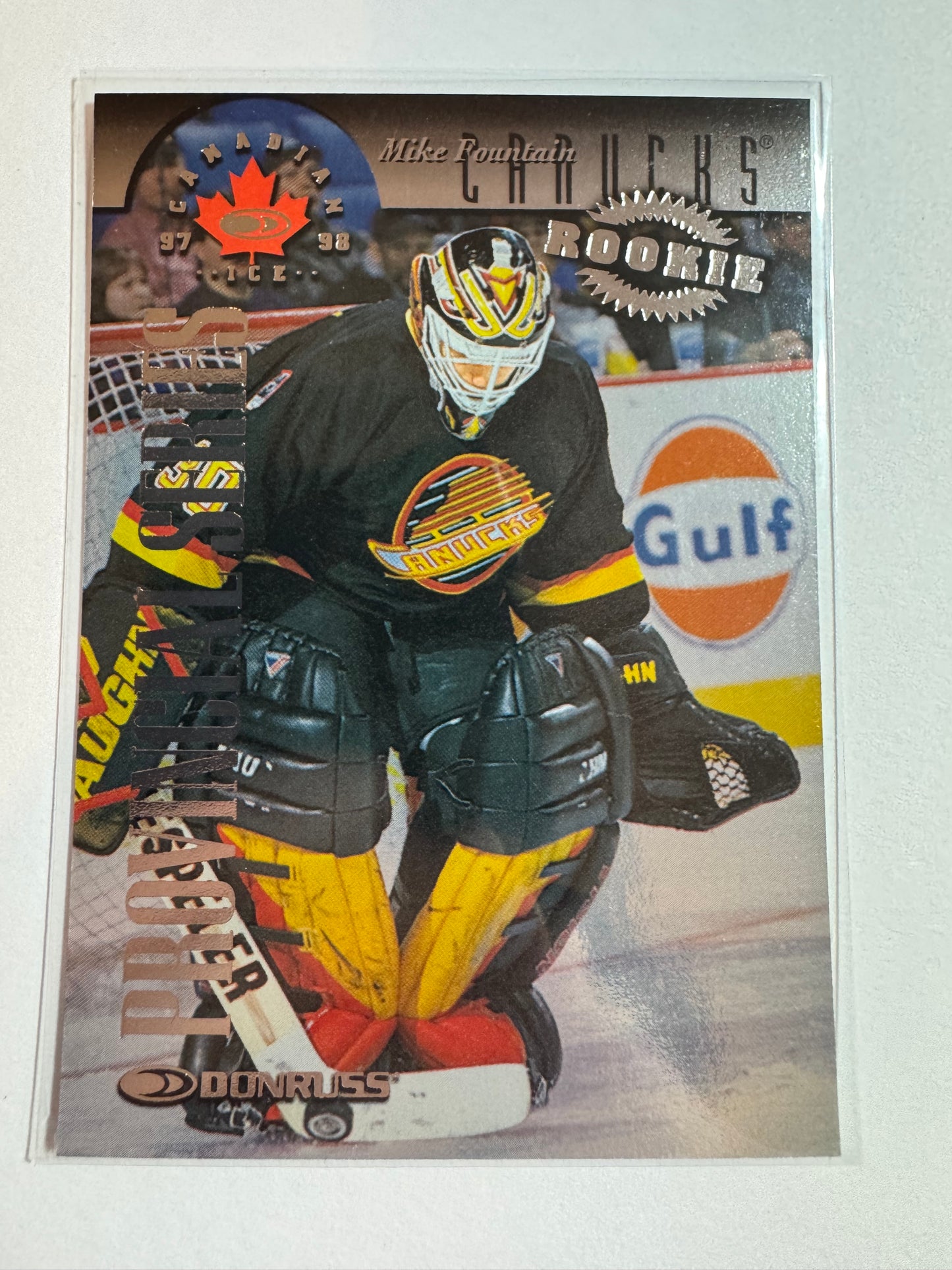MIKE FOUNTAIN - 1997 Donruss Canadian Ice Provincial Series #136, xxx/750