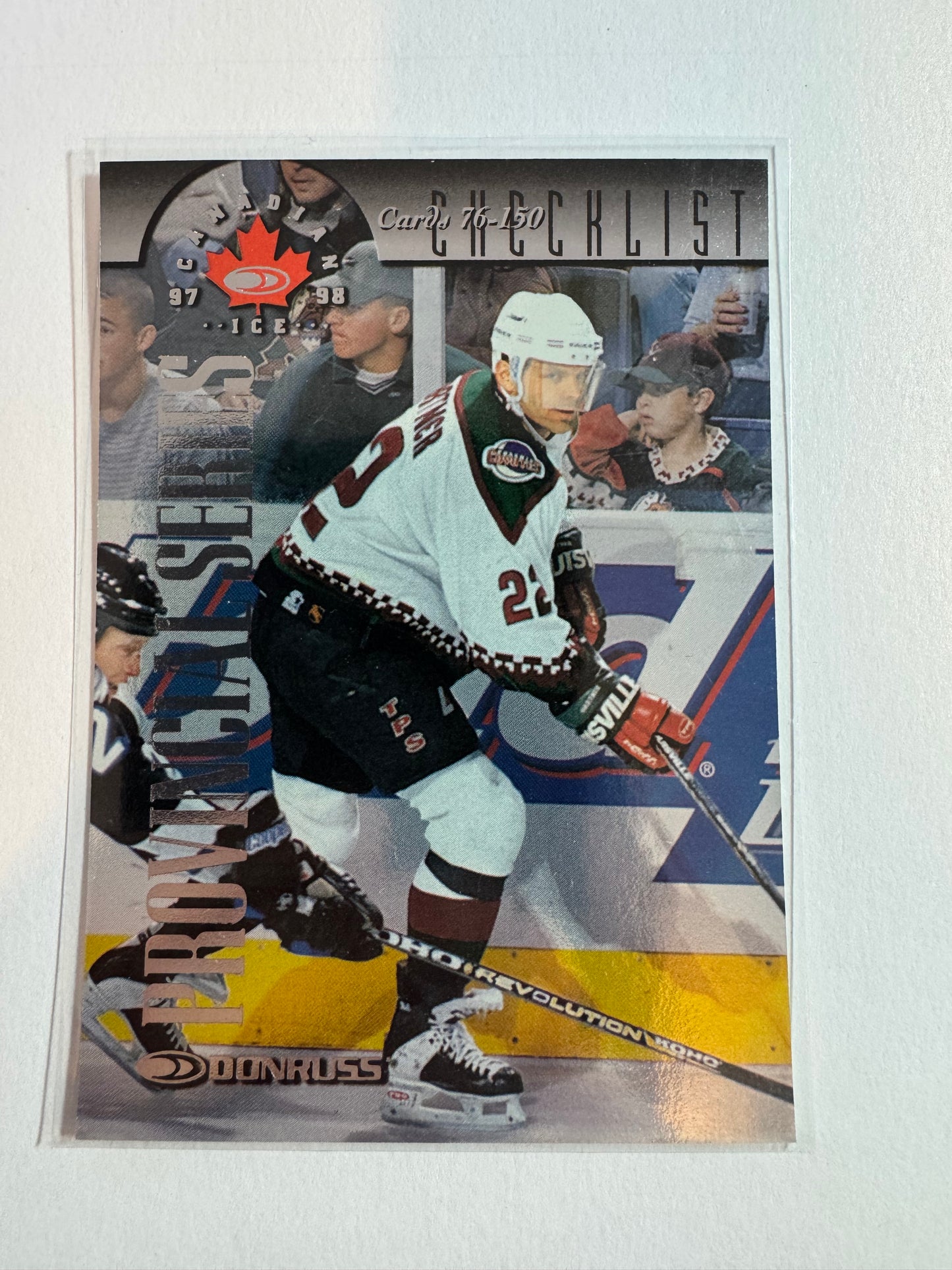 MIKE GARTNER - 1997 Donruss Canadian Ice Provincial Series Checklist #149, xxx/750