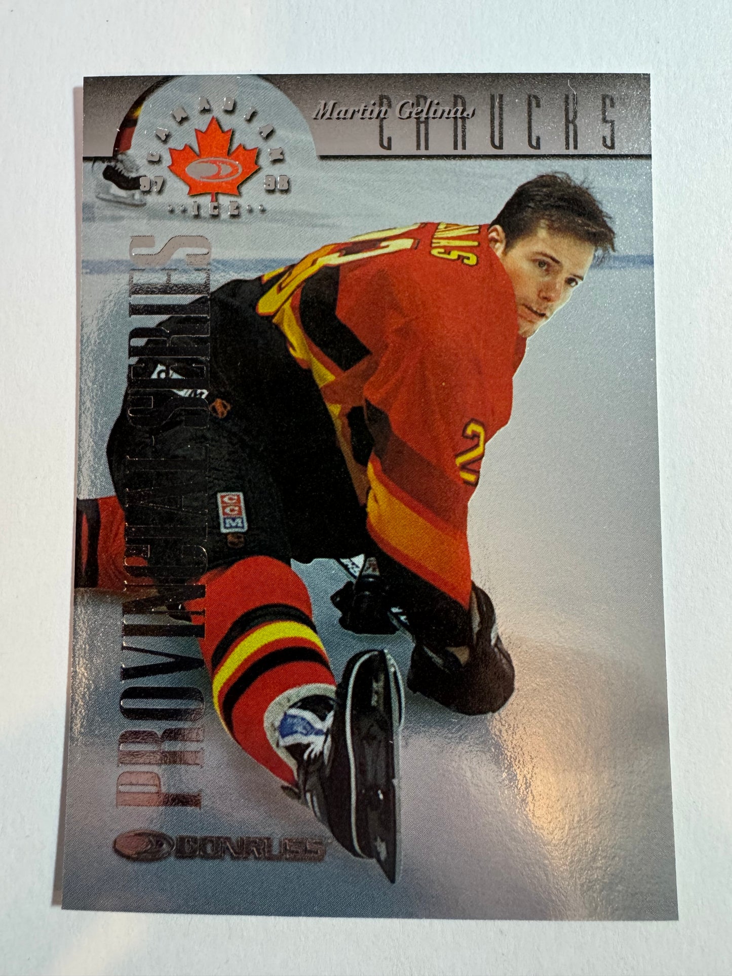 MARTIN GELINAS - 1997 Donruss Canadian Ice Provincial Series #61, xxx/750