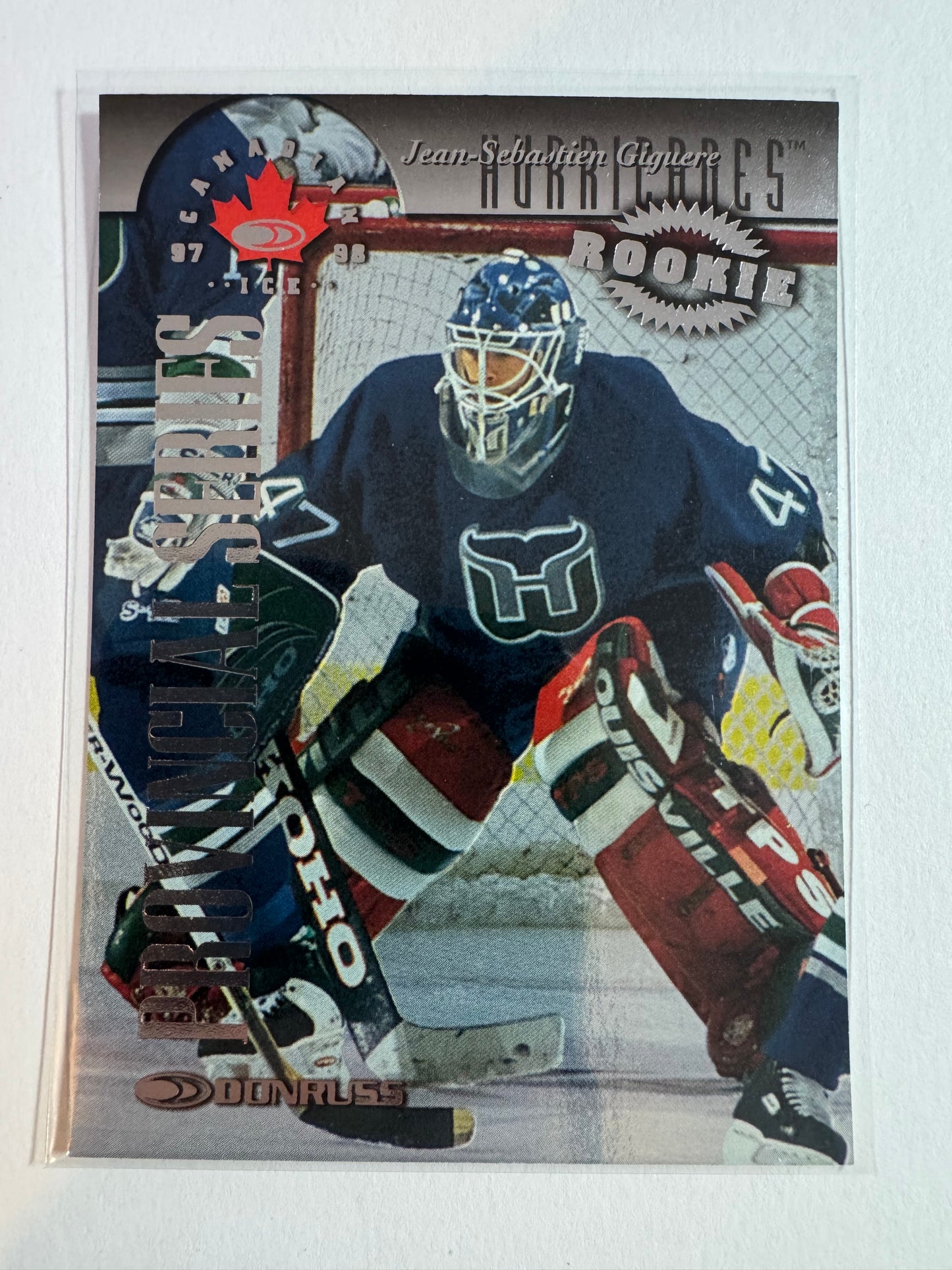 JEAN-SEBASTIEN GIGUERE - 1997 Donruss Canadian Ice Provincial Series #146, xxx/750