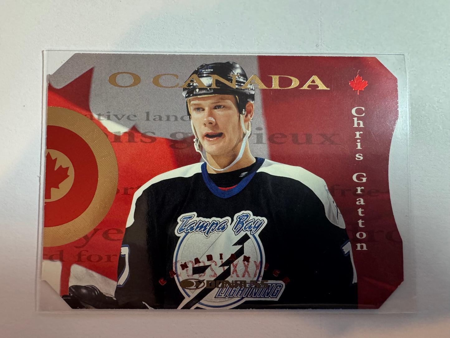 CHRIS GRATTON - 1996 Donruss Canadian Ice O Canada Die Cut #8, xxxx/2000