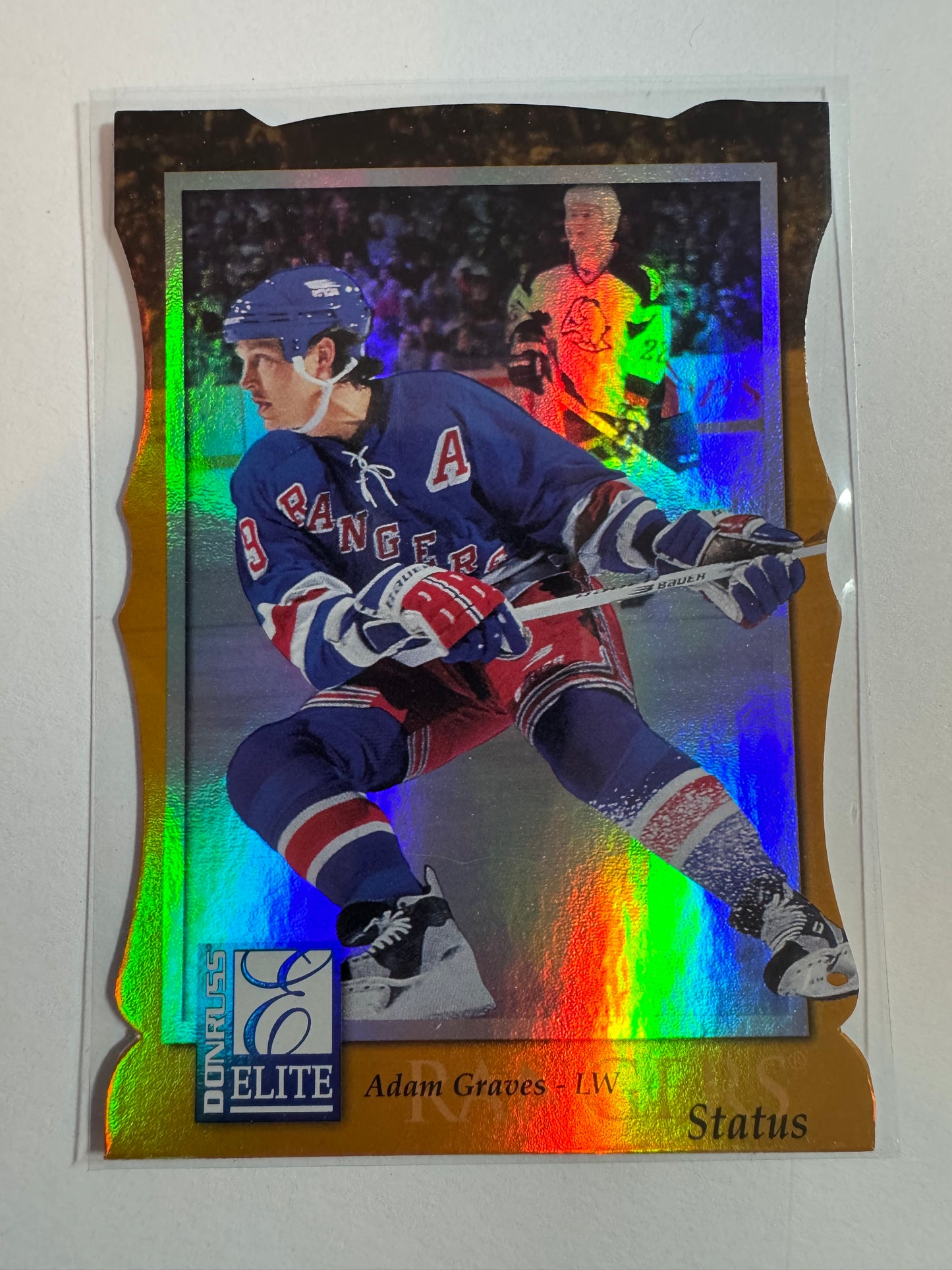 ADAM GRAVES - 1997 Donruss Elite Status Die Cut #47, xxx/100