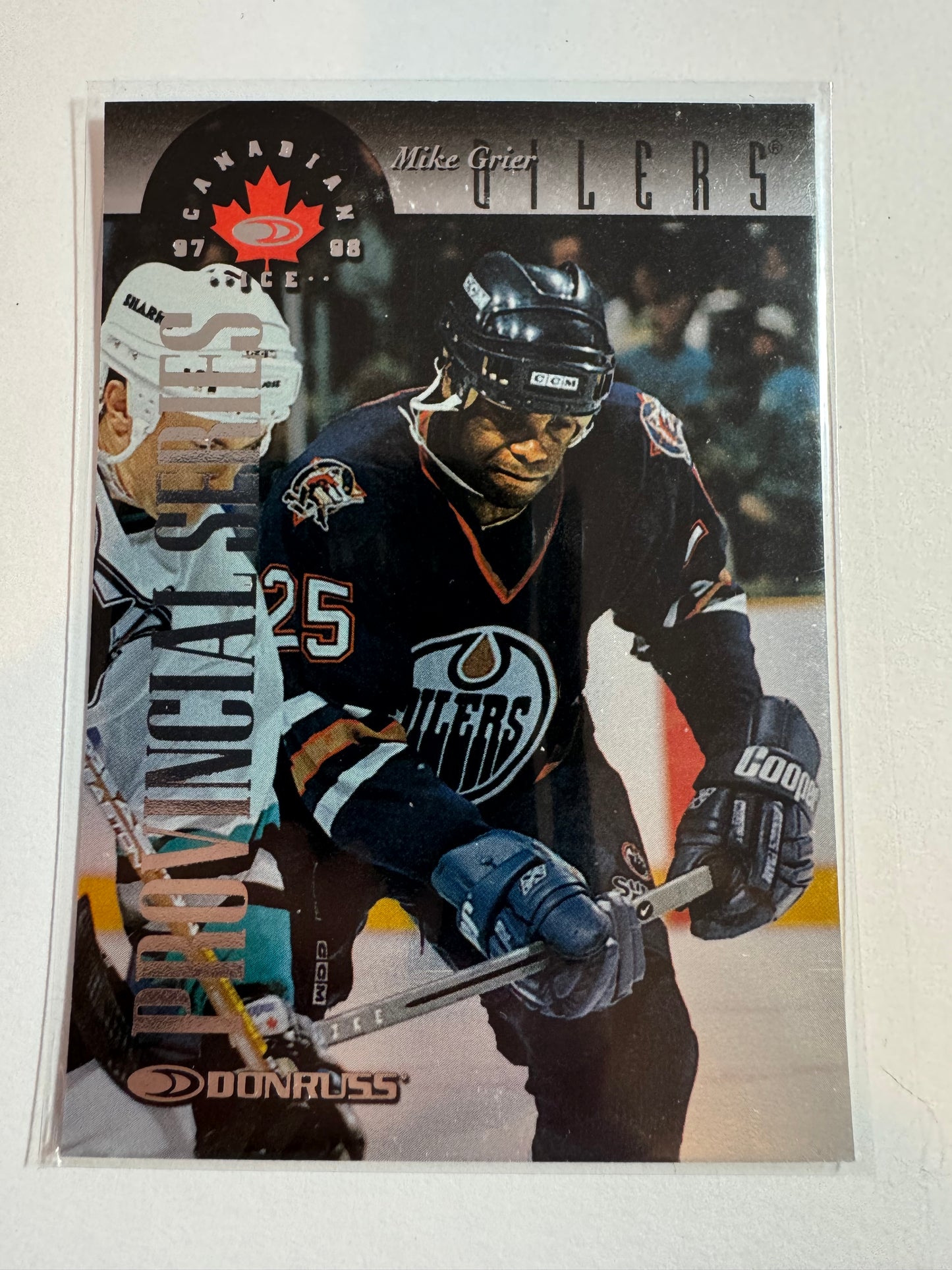 MIKE GRIER - 1997 Donruss Canadian Ice Provincial Series #121, xxx/750