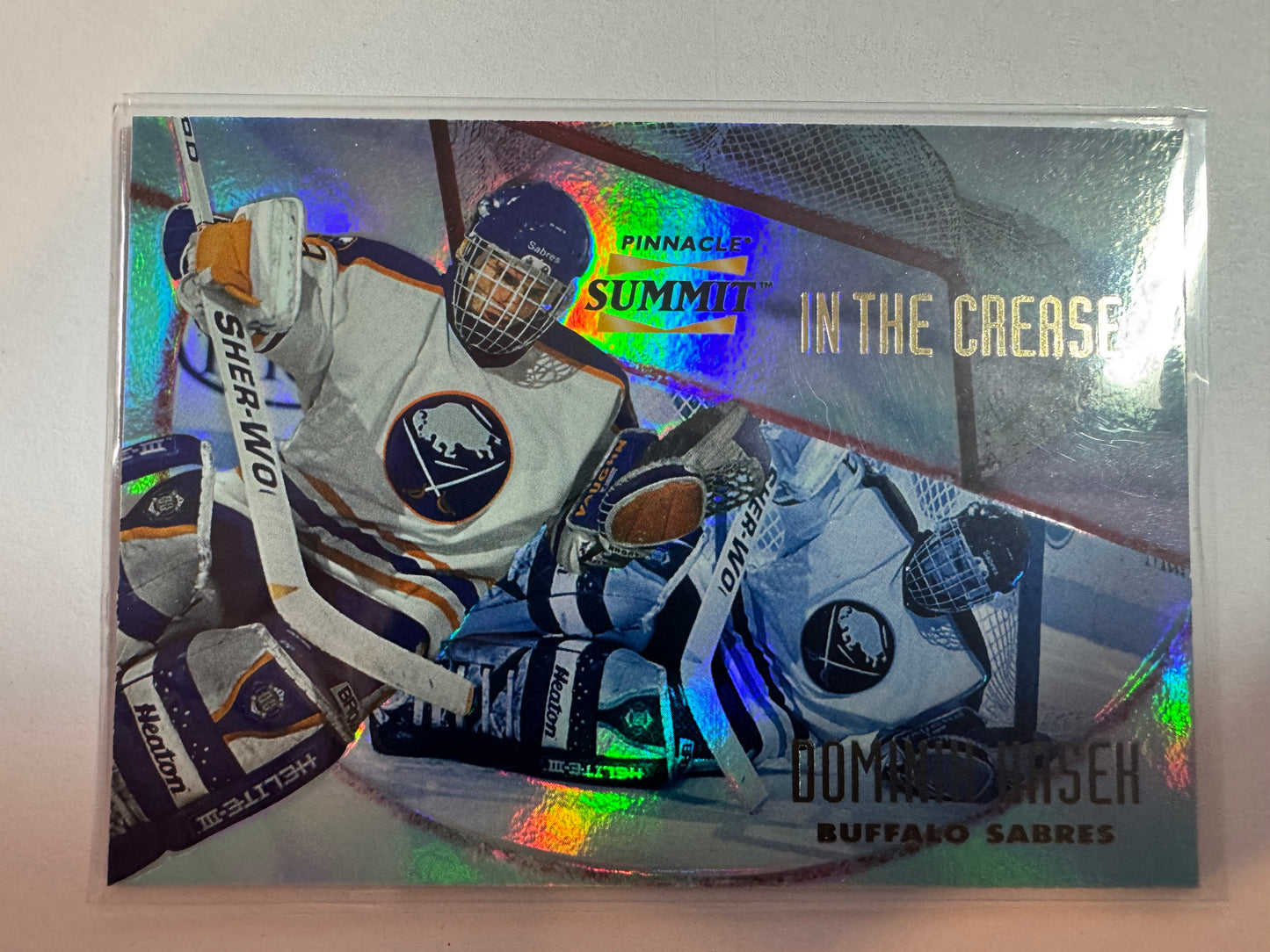 DOMINIK HASEK - 1996 Pinnacle Summit In the Crease #PSITC-14, xxx/600
