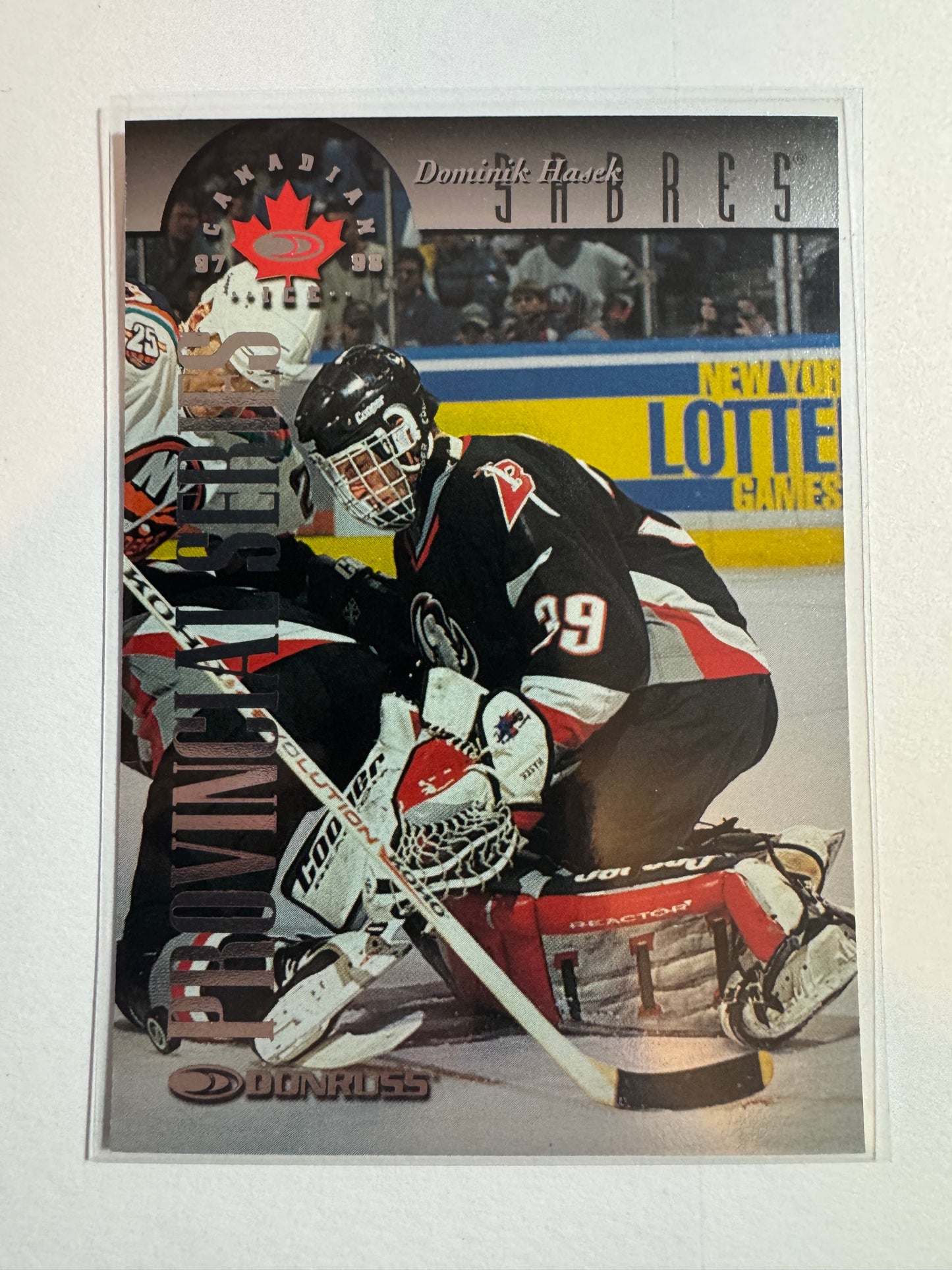 DOMINIK HASEK - 1997 Donruss Canadian Ice Provincial Series #10, xxx/750