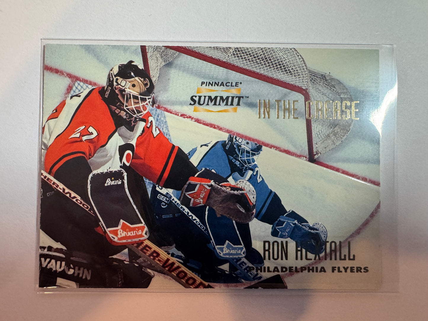 RON HEXTALL - 1996 Pinnacle Summit In the Crease #16, xxxx/6000