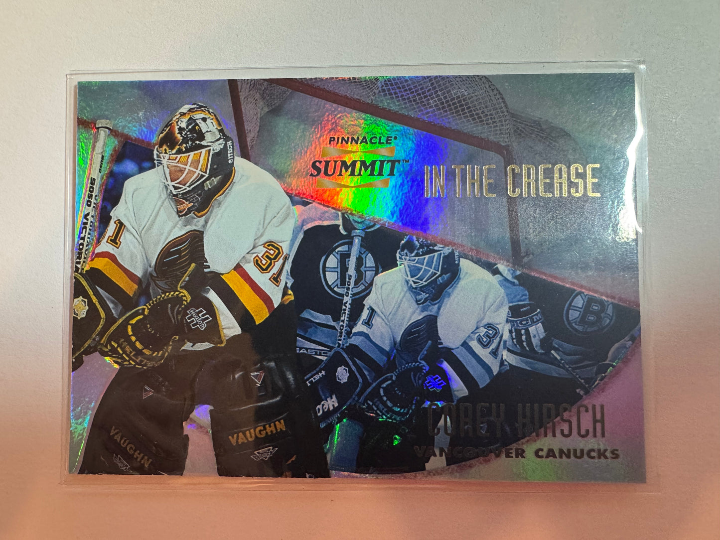COREY HIRSCH - 1996 Pinnacle Summit In the Crease #PSITC-15, xxx/600