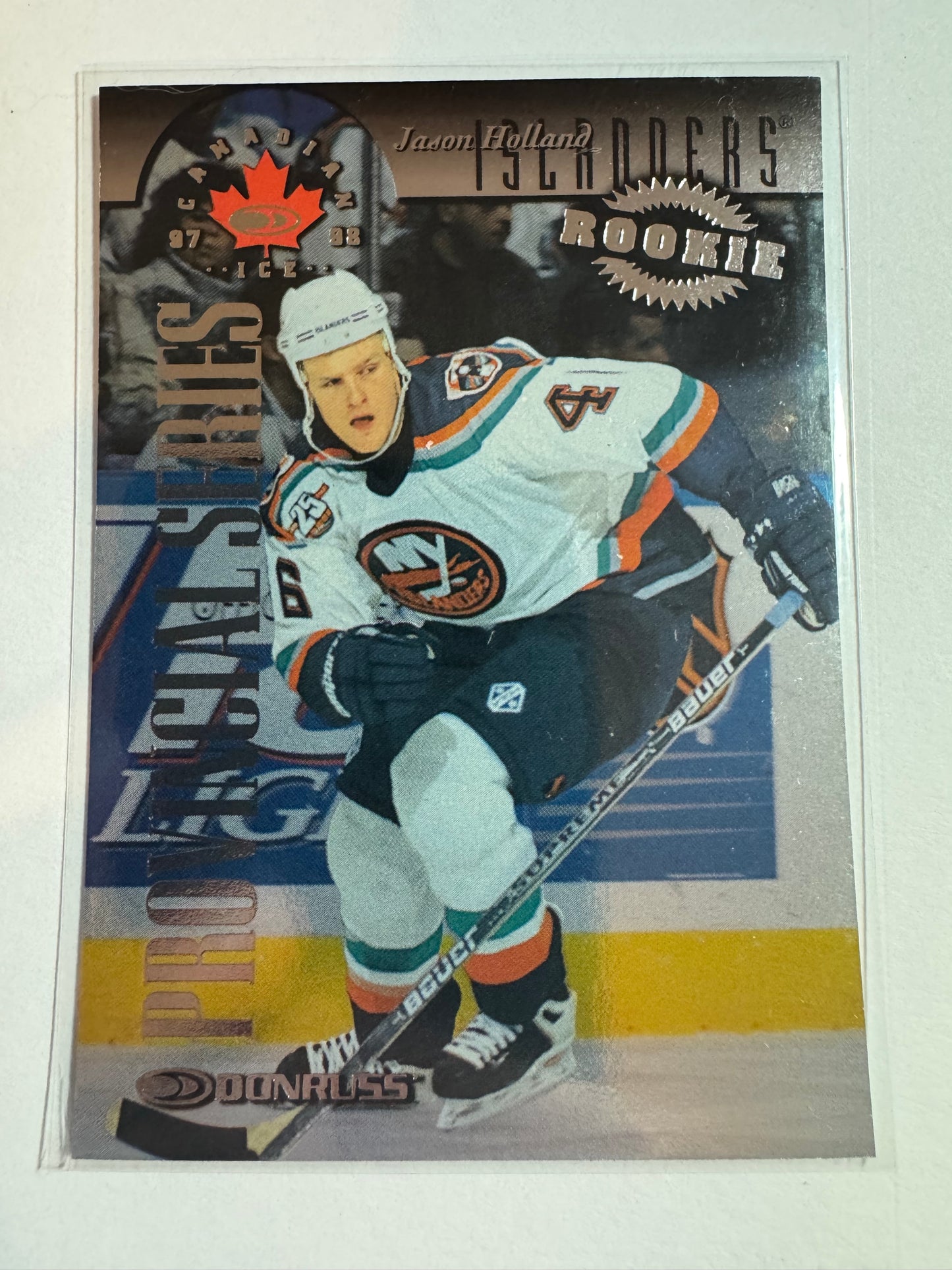 JASON HOLLAND - 1997 Donruss Canadian Ice Provincial Series #144, xxx/750
