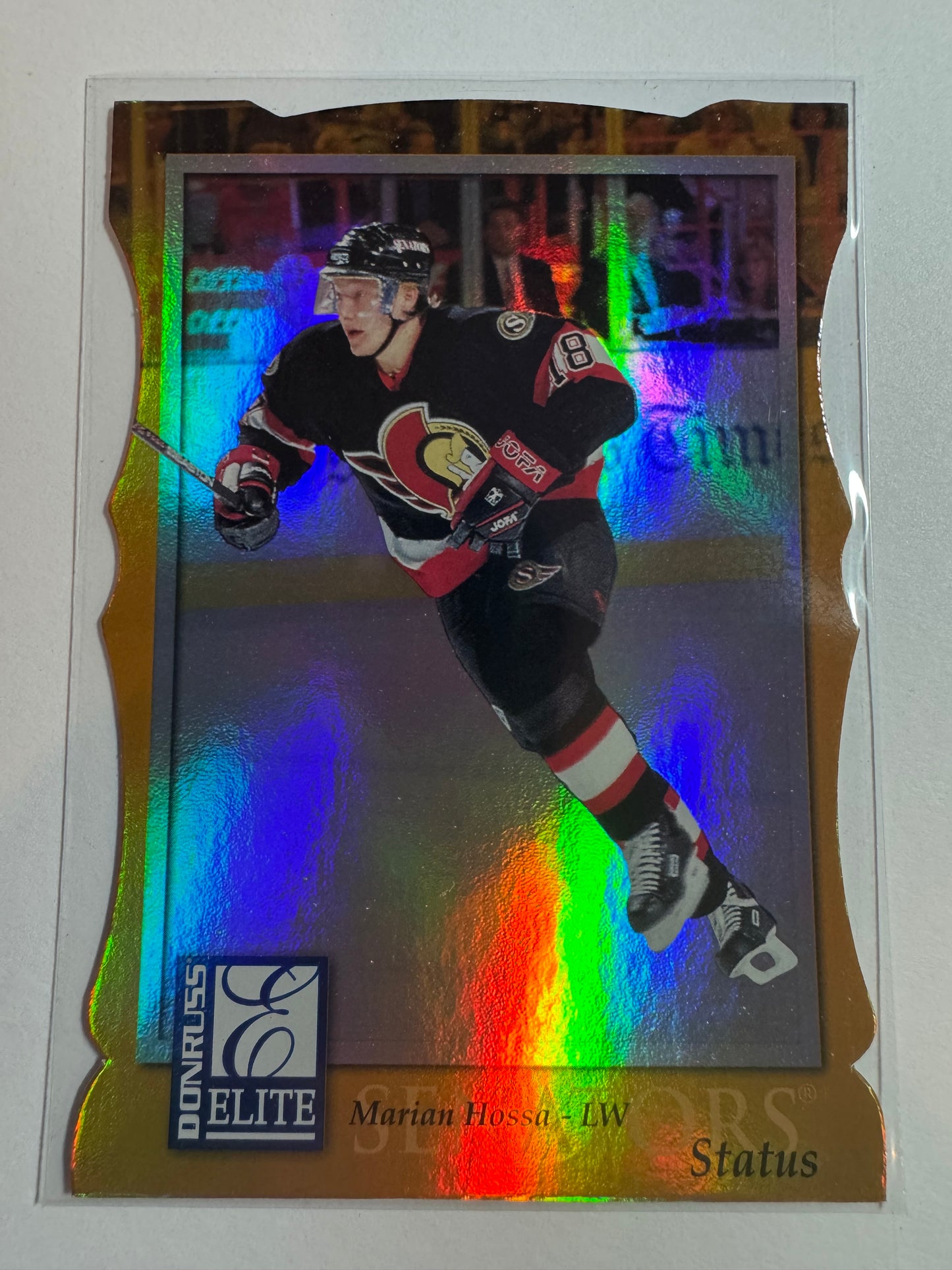 MARIAN HOSSA - 1997 Donruss Elite Status Die Cut #28, xxx/100