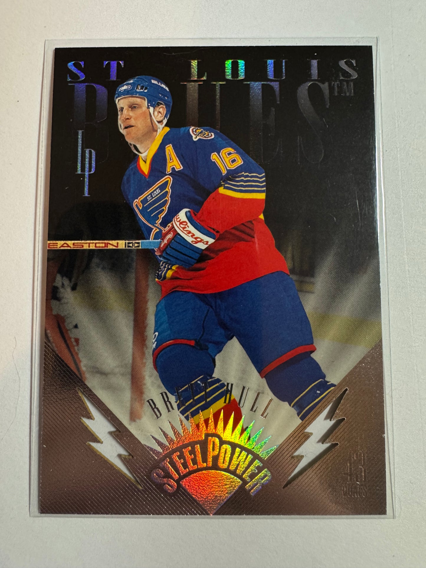 BRETT HULL - 1996 Donruss Steel Power Die Cut #9, xxxx/2500