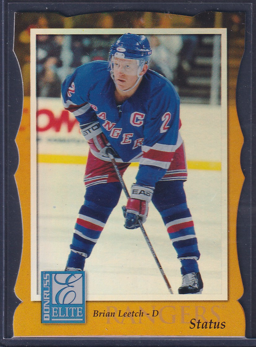 BRIAN LEETCH - 1997 Donruss Elite Status Die Cut #40, xxx/100