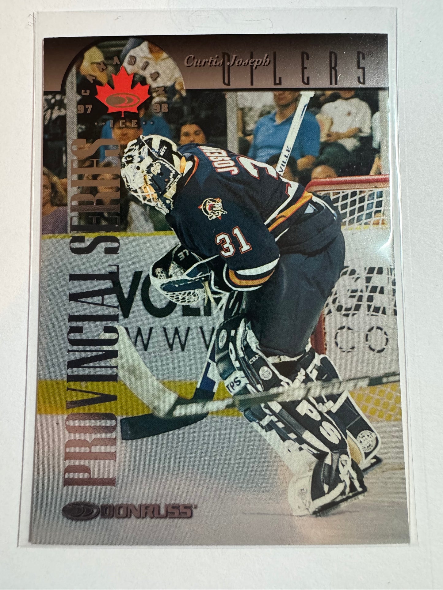 CURTIS JOSEPH - 1997 Donruss Canadian Ice Provincial Series #20, xxx/750