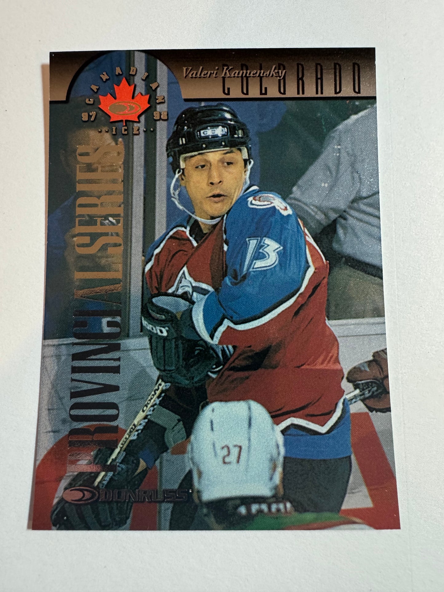 VALERI KAMENSKY - 1997 Donruss Canadian Ice Provincial Series #82, xxx/750