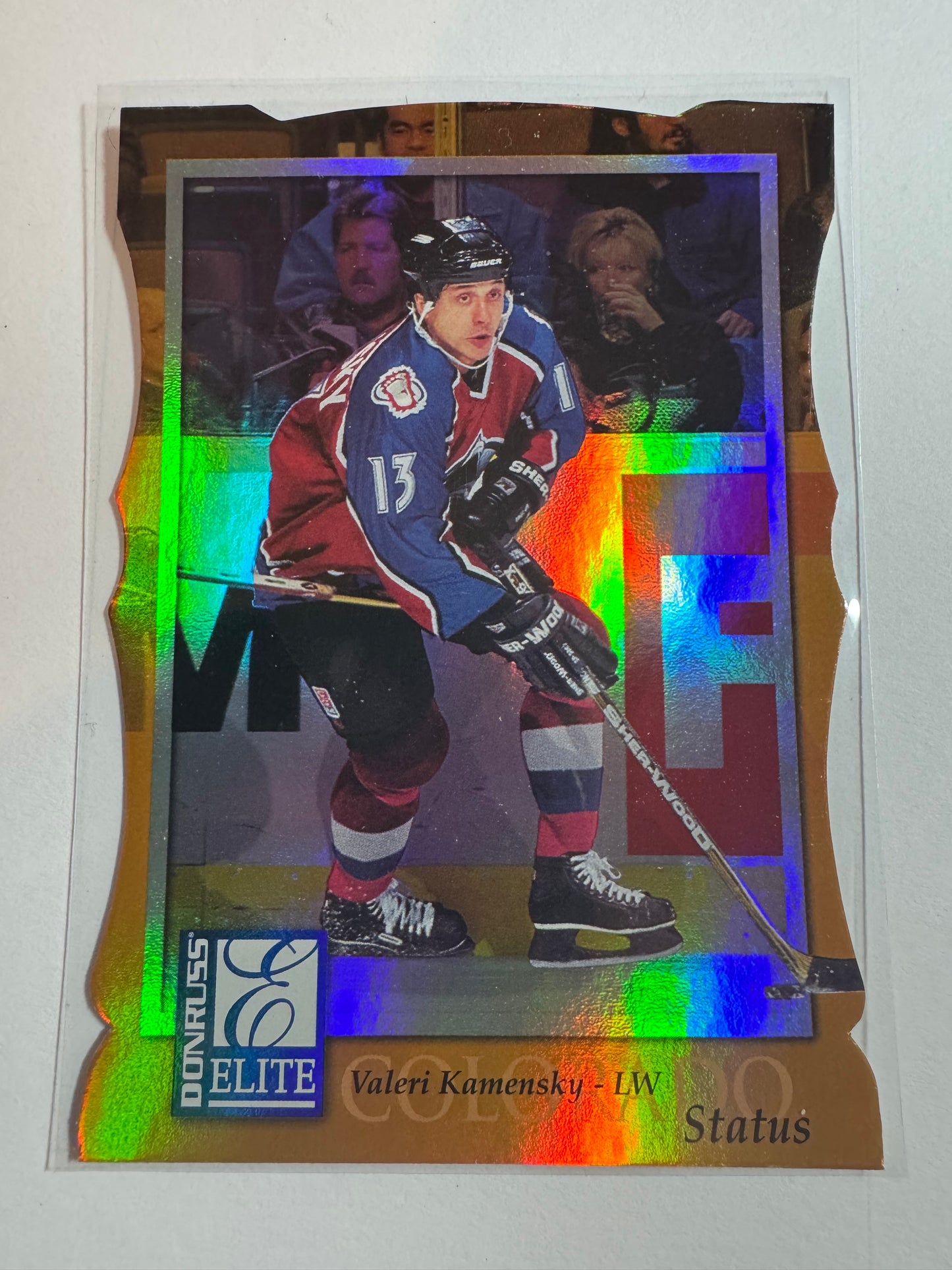 VALERI KAMENSKY - 1997 Donruss Elite Status Die Cut #44, xxx/100