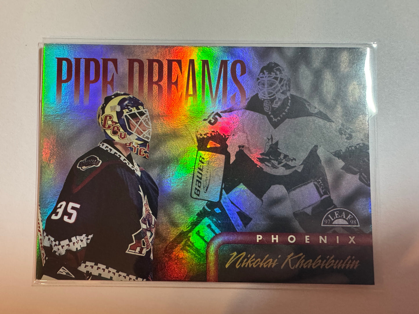 NIKOLAI KHABIBULIN - 1997 Donruss Leaf Pipe Dreams #13, xxxx/2500
