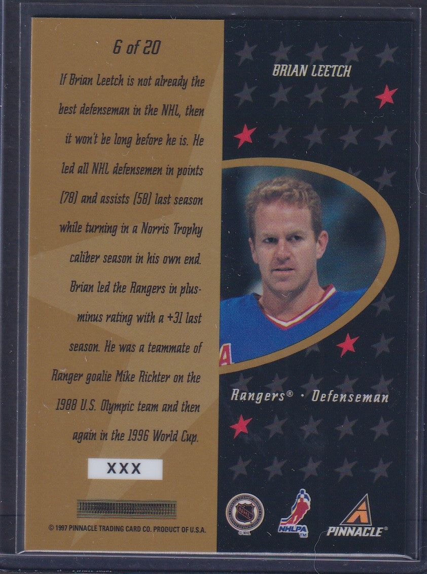 BRIAN LEETCH - 1997 Donruss Line 2 Line #3, xxxx