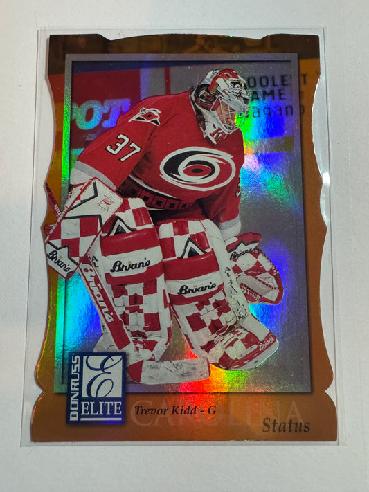 TREVOR KIDD - 1997 Donruss Elite Status Die Cut #107, xxx/100