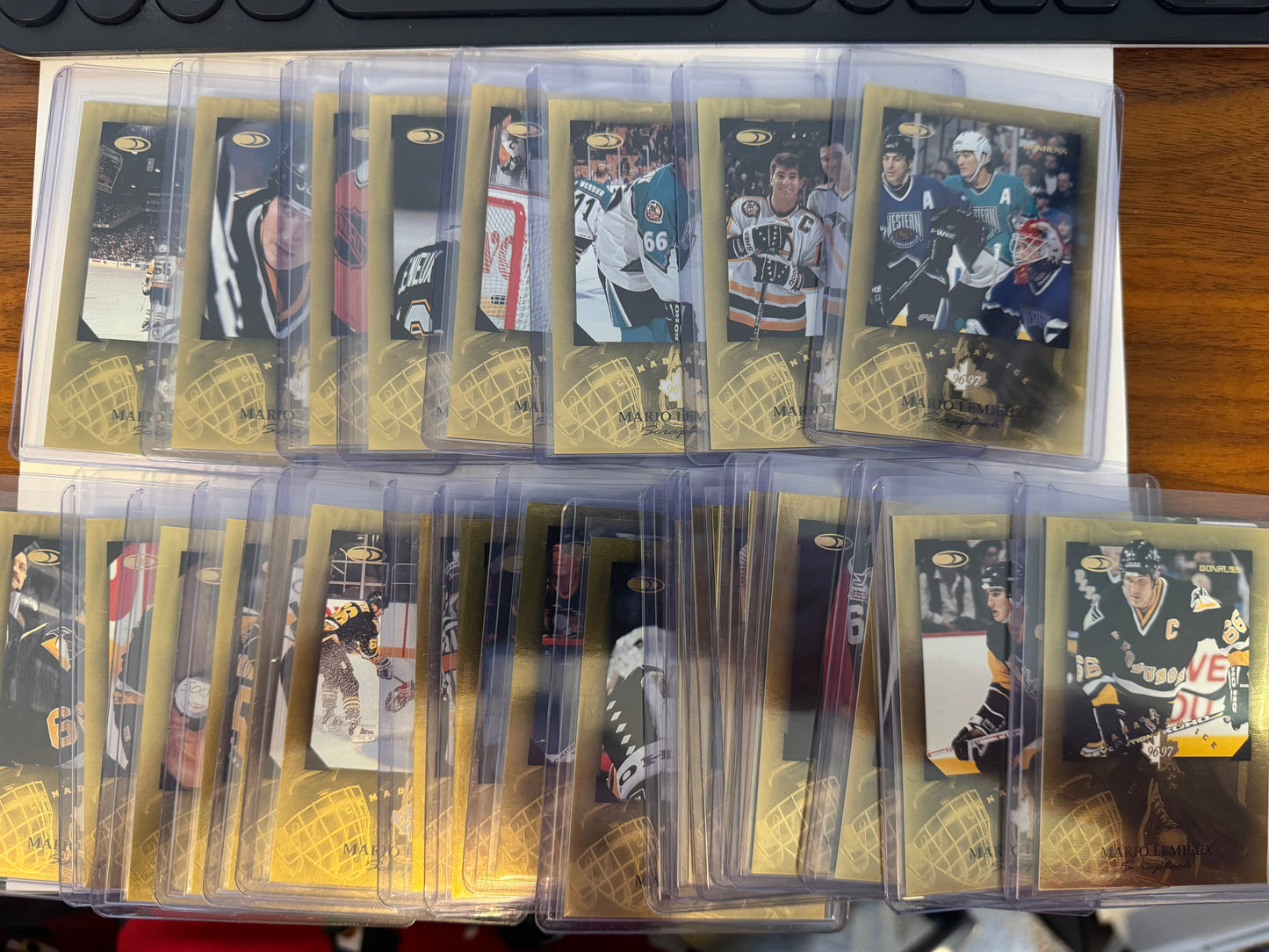 MARIO LEMIEUX - 1996 Donruss Canadian Ice Scrapbook COMPLETE SET #1-25, xxxx/1996