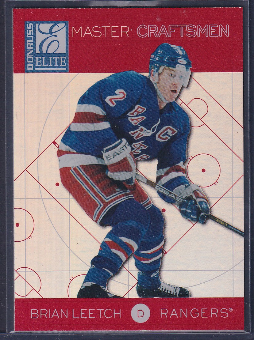 BRIAN LEETCH - 1997 Donruss Elite Master Craftsmen #30, xxx/100