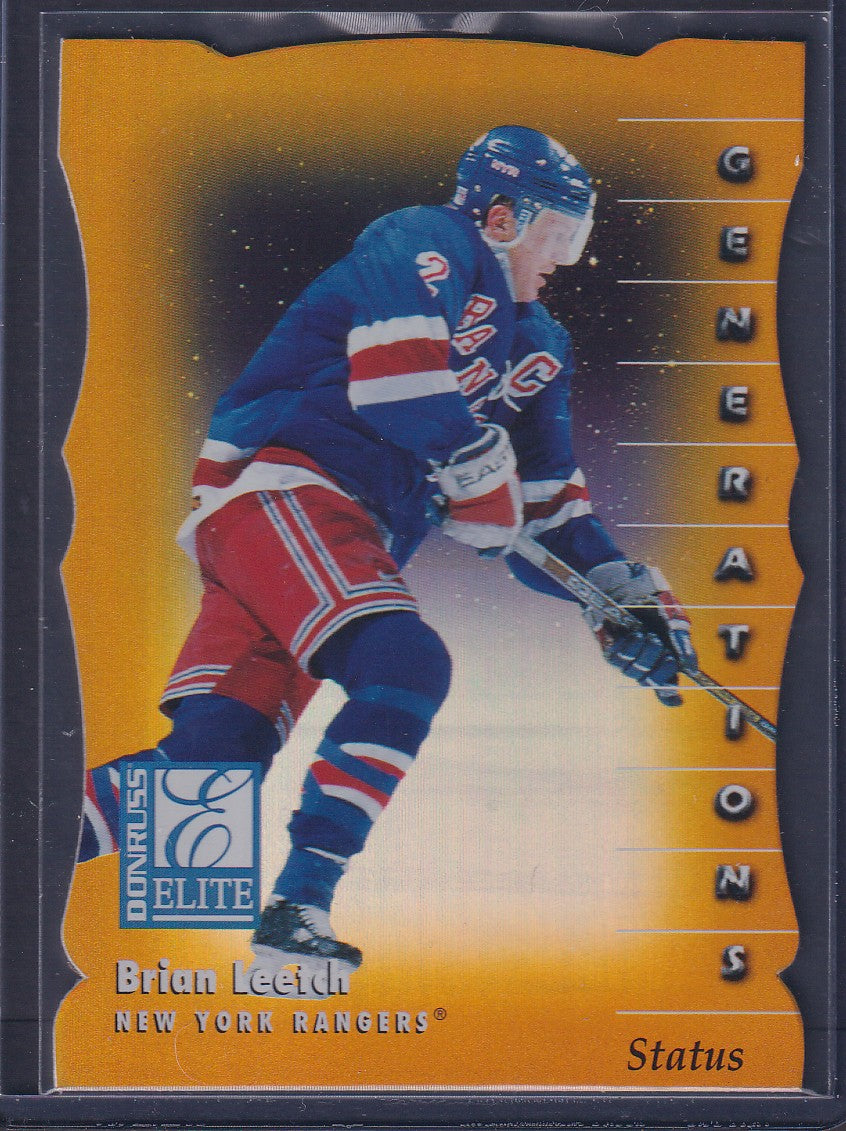 BRIAN LEETCH - 1997 Donruss Elite Status Generations Die Cut #116, xxx/100