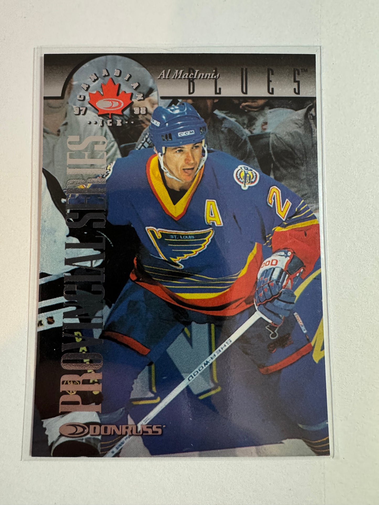 AL MACINNIS - 1997 Donruss Canadian Ice Provincial Series #55, xxx/750