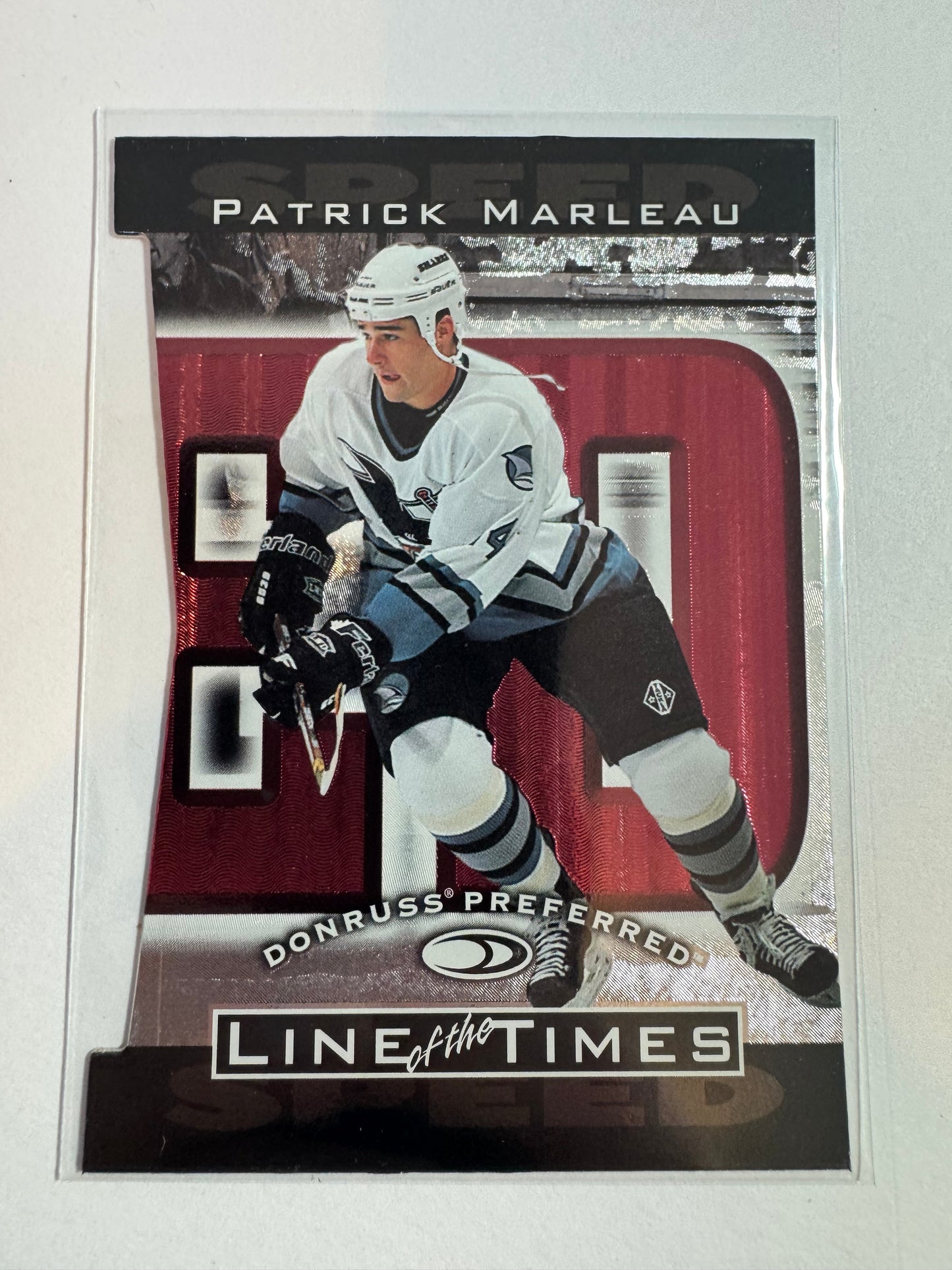 PATRICK MARLEAU - 1997 Donruss Preferred Line of the Times Die Cut #5-C, xxxx/1500