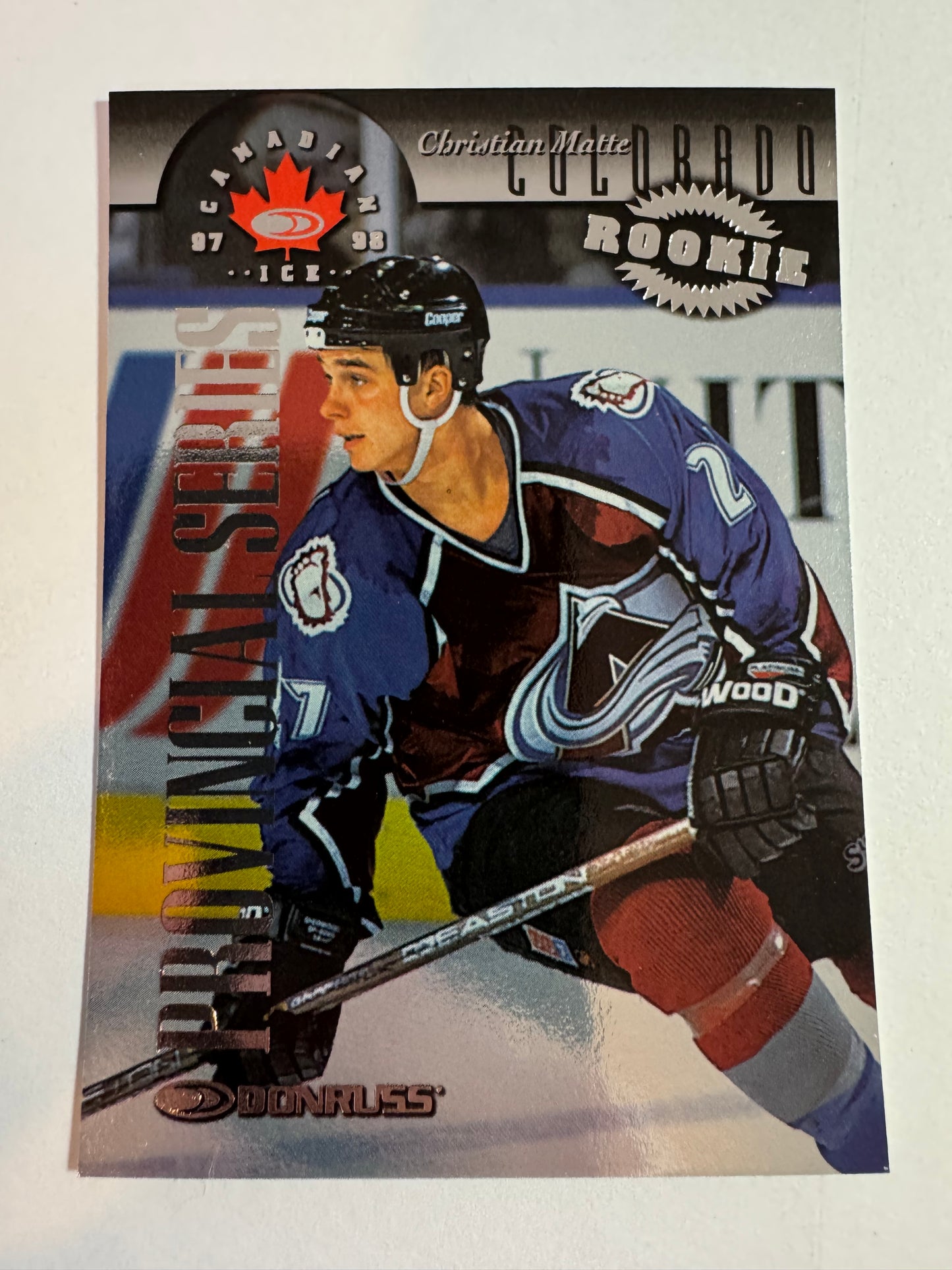CHRISTIAN MATTE - 1997 Donruss Canadian Ice Provincial Series #137, xxx/750