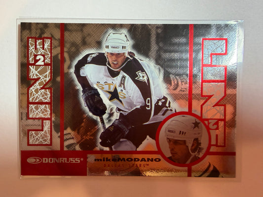 MIKE MODANO - 1997 Donurss Line 2 Line #14, xxxx