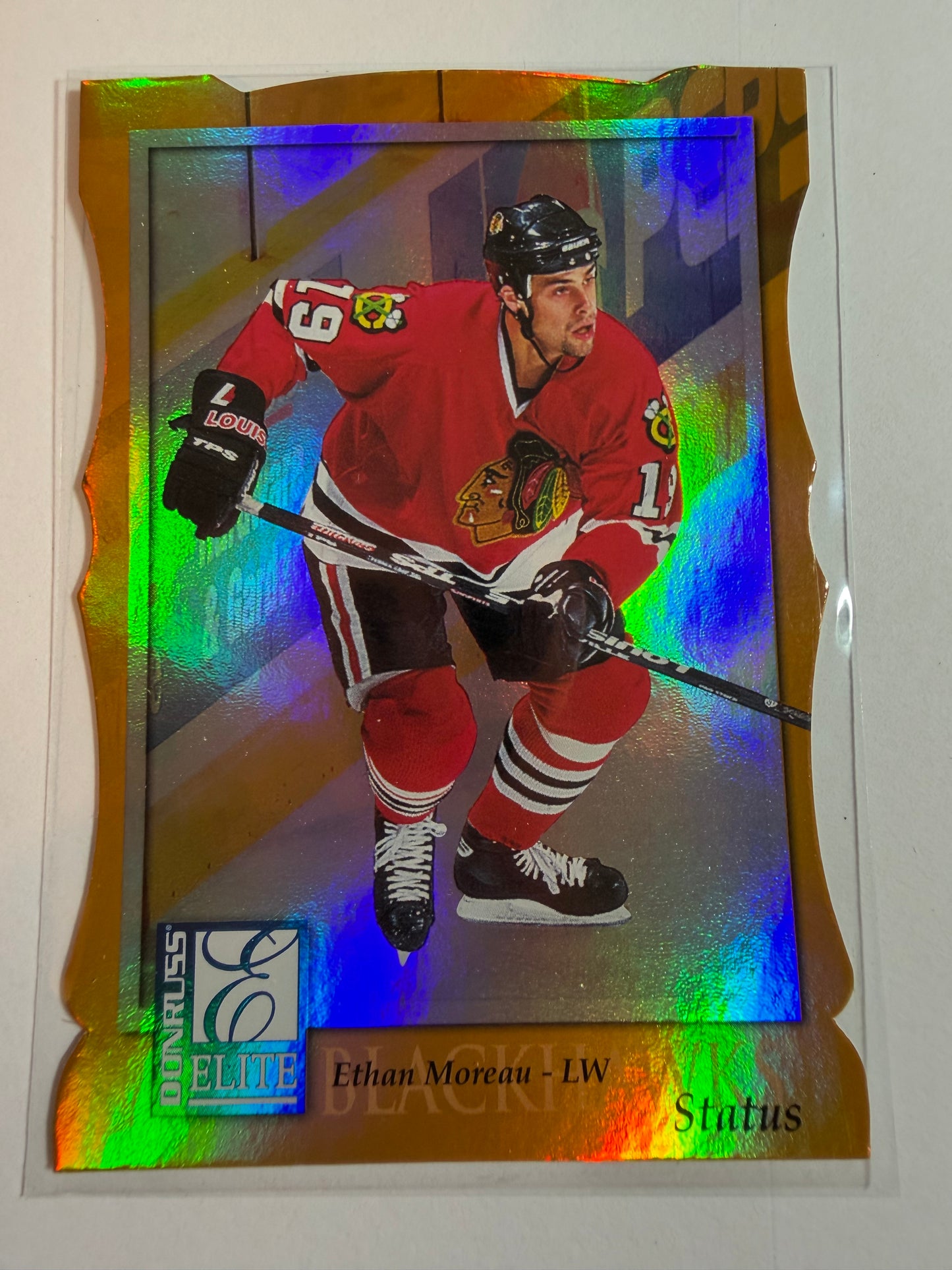 ETHAN MOREAU - 1997 Donruss Elite Status Die Cut #52, xxx/100