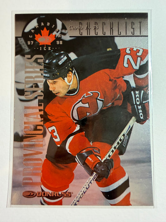 NEW JERSEY DEVILS - 1997 Donruss Canadian Ice Provincial Series Checklist #148, xxx/750