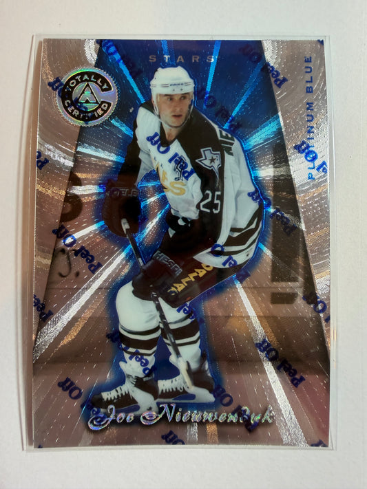 JOE NIEUWENDYK - 1997 Pinnacle Totally Certified Platinum Blue #76, xxxx/3099