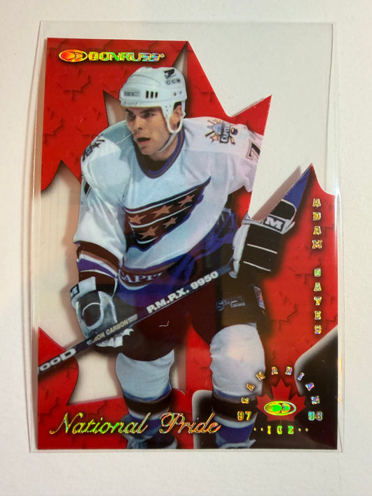 ADAM OATES - 1997 Donruss Canadian Ice National Pride Clear Cut Die Cut #7, xxxx/1997