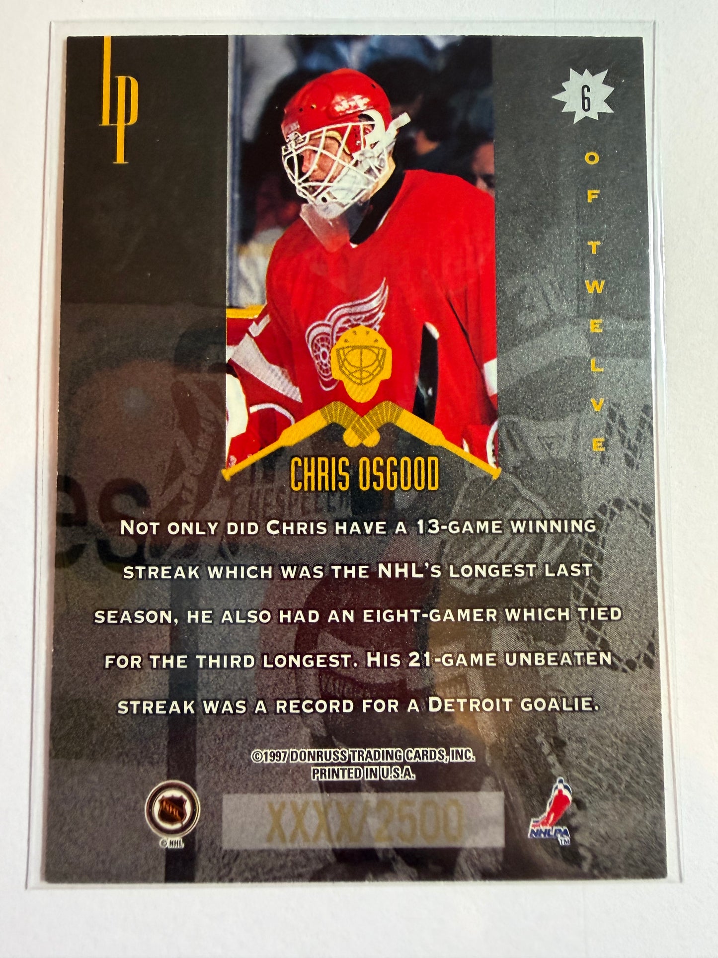 CHRIS OSGOOD - 1996 Donruss Masked Marauders #6, xxxx/2500
