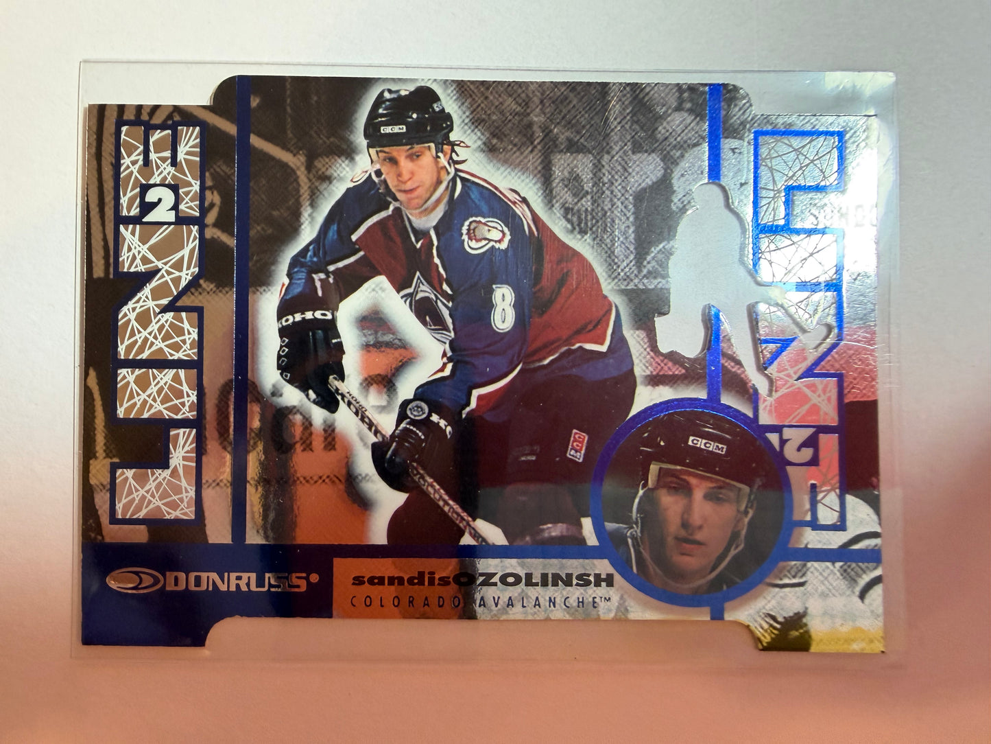 SANDIS OZOLINSH - 1997 Donruss Line 2 Line Die Cut #24, xxxx