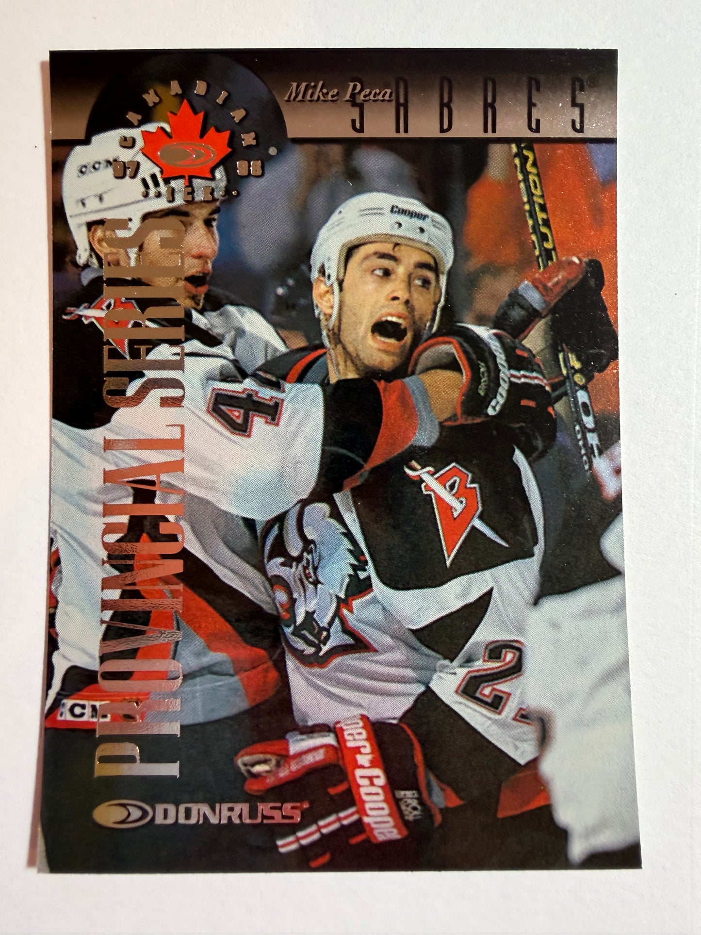 MIKE PECA - 1997 Donruss Canadian Ice Provincial Series #89, xxx/750