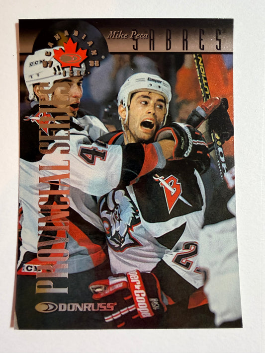 MIKE PECA - 1997 Donruss Canadian Ice Provincial Series #89, xxx/750