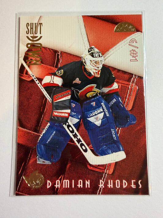 DAMIAN RHODES - 1996 Donruss Leaf Shut Down #7, xxxx/2500