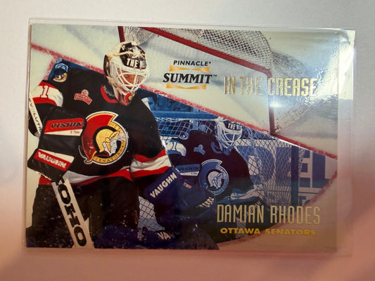 DAMIAN RHODES - 1996 Pinnacle Summit In the Crease #7, xxxx/6000