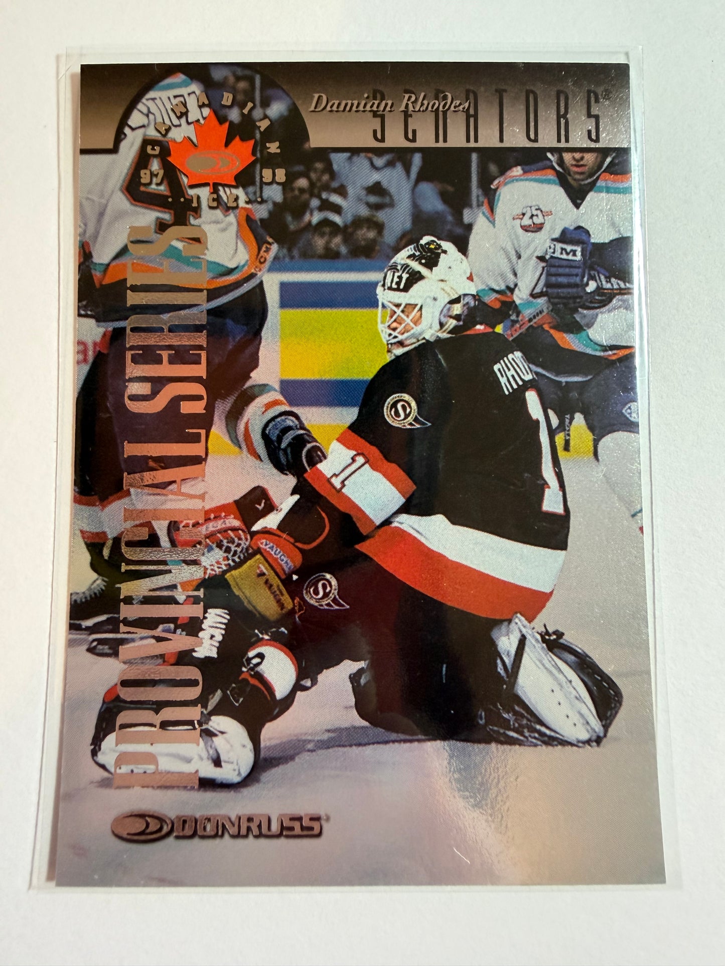 DAMIAN RHODES - 1997 Donruss Canadian Ice Provincial Series #125, xxx/750