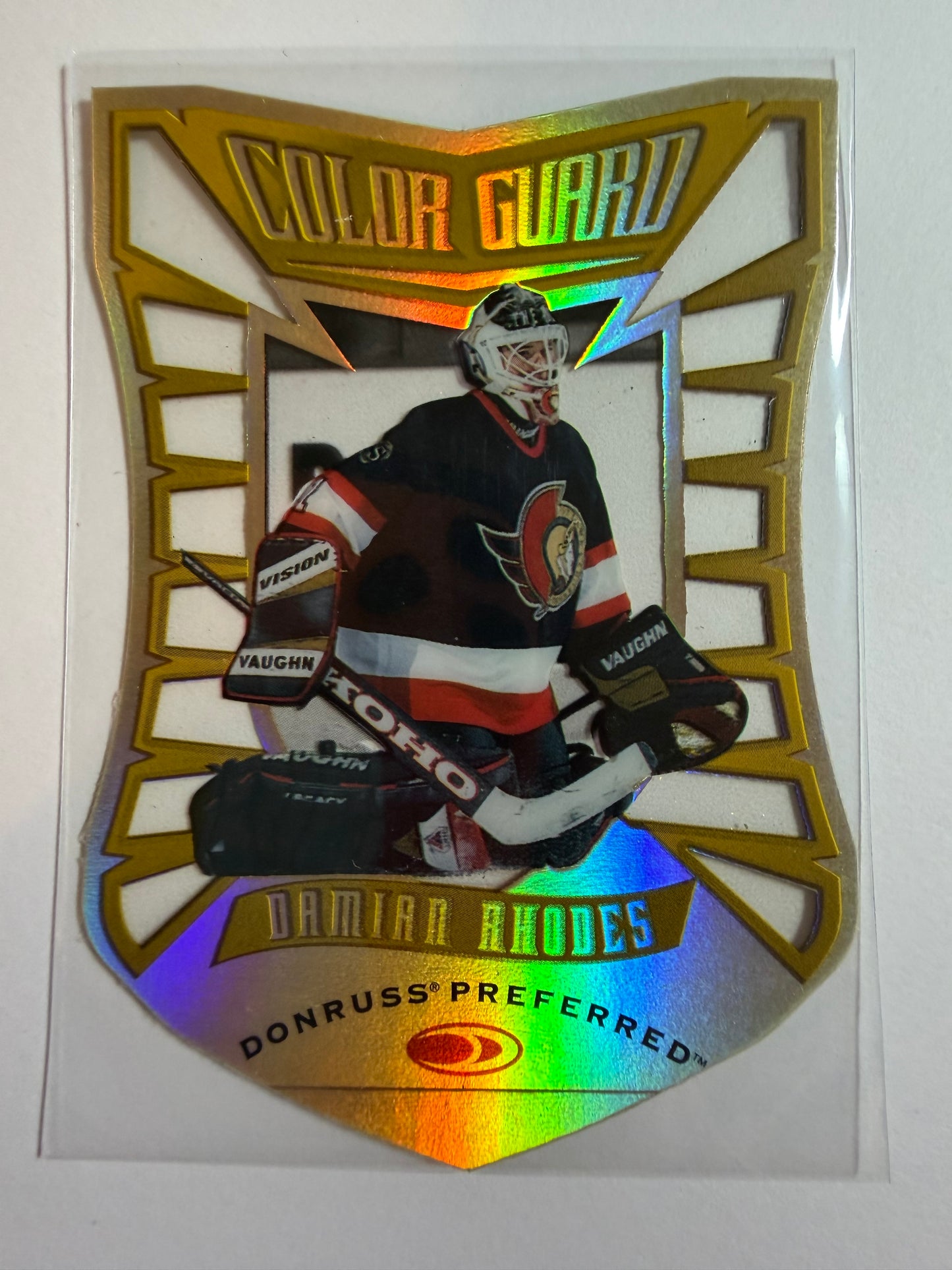 DAMIAN RHODES - 1997 Donruss Preferred Color Guard #18, xxxx/1500