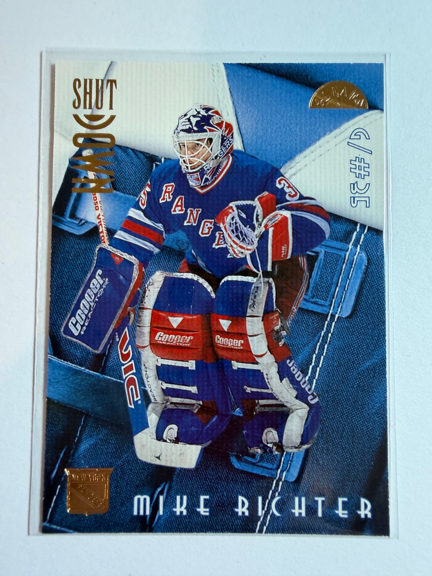 MIKE RICHTER - 1996 Donruss Leaf Shut Down #11, xxxx/2500