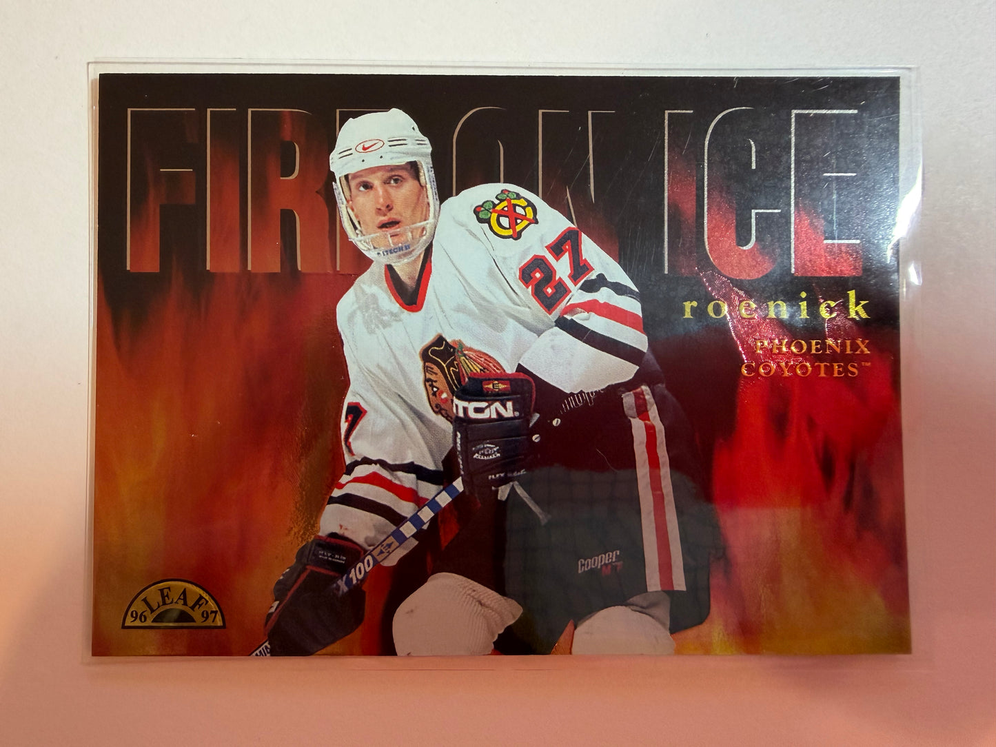 JEREMY ROENICK - 1996 Donruss Leaf Fire on Ice #11, xxxx/2500