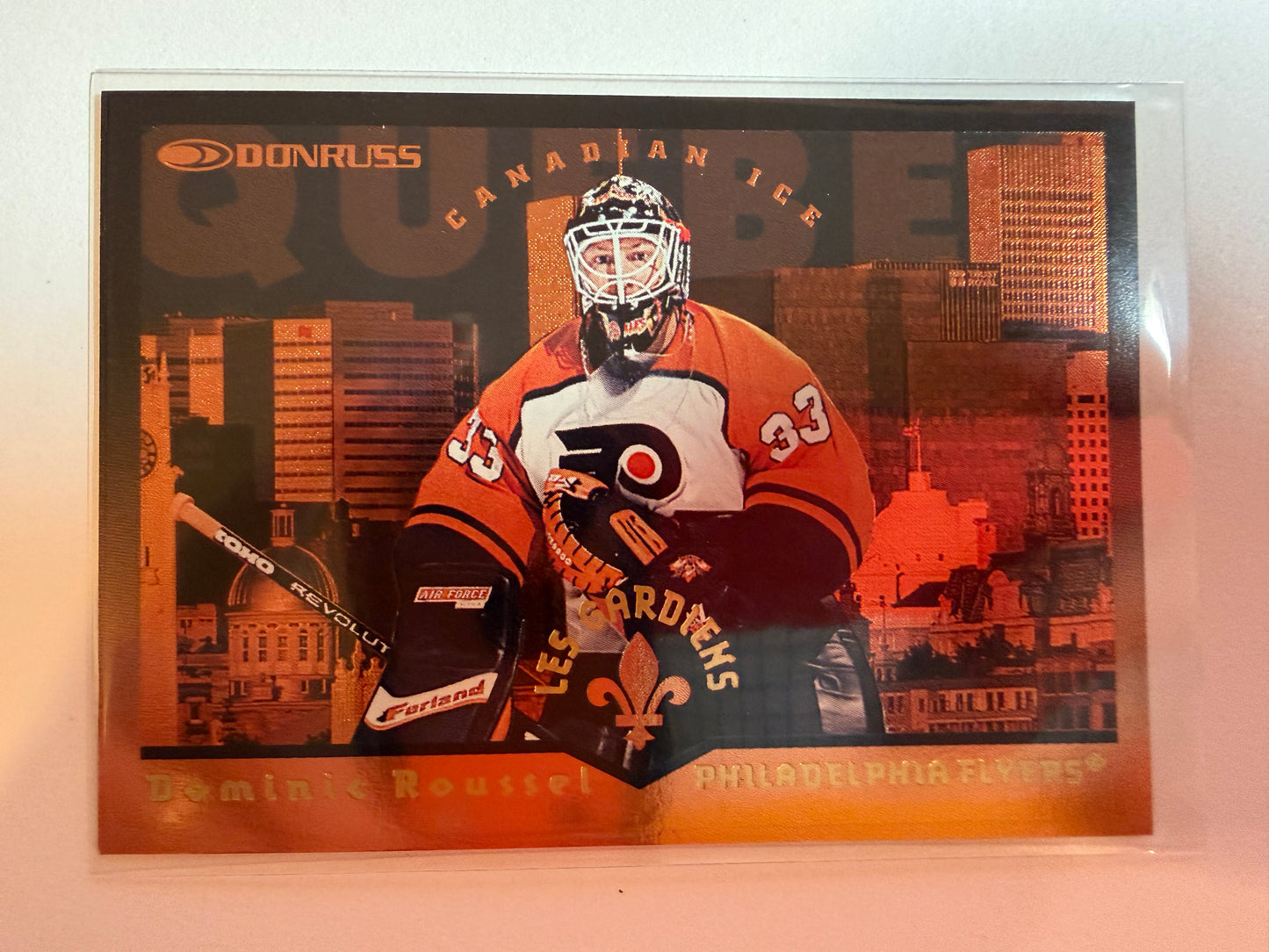DOMINIC ROUSSEL - 1996 Donruss Canadian Ice Les Guardiens #7, xxxx/1500