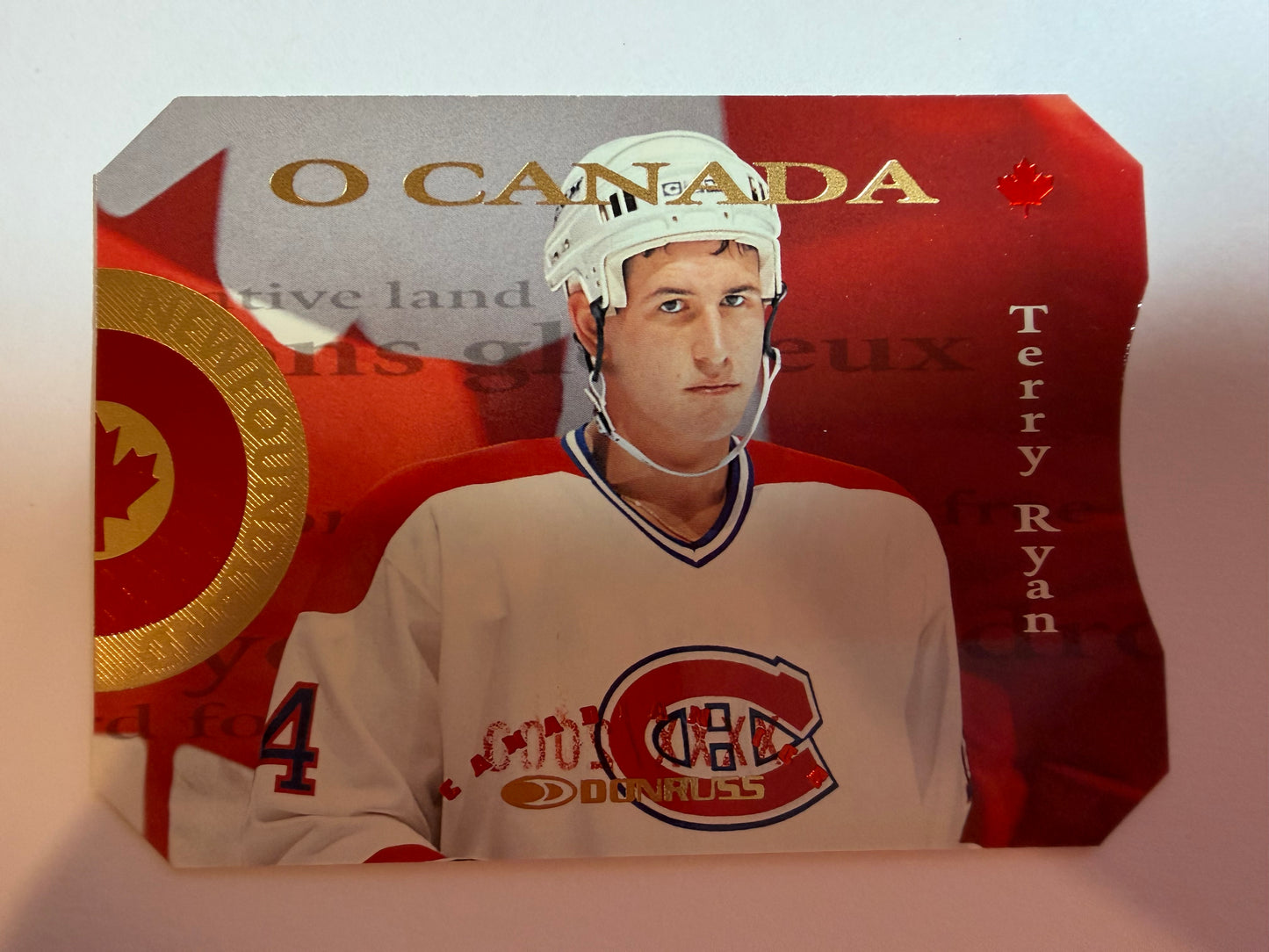 TERRY RYAN - 1996 Donruss Canadian Ice O Canada Die Cut #16, xxxx/2000