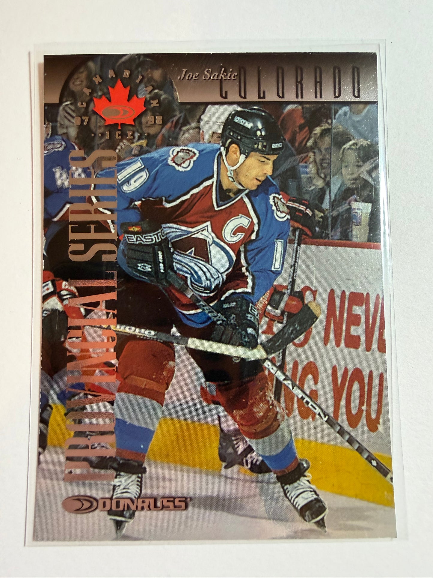 JOE SAKIC - 1997 Donruss Canadian Ice Provincial Series #102, xxx/750