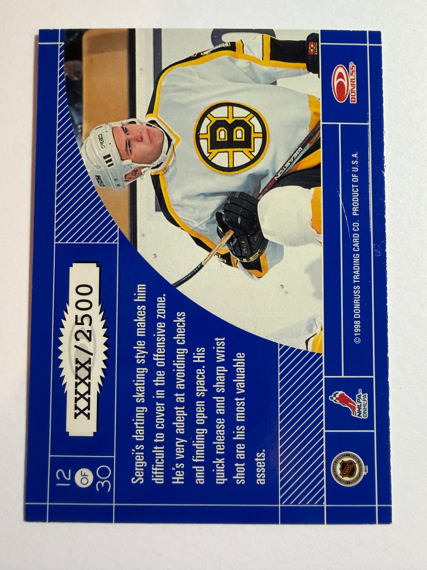 SERGEI SAMSONOV - 1997 Donruss Elite Craftsmen #12, xxxx/2500