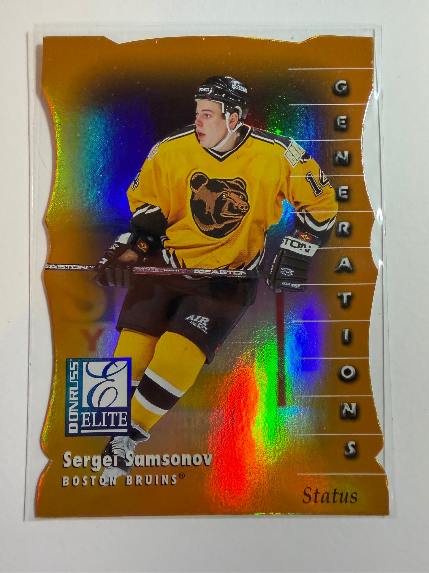 SERGEI SAMSONOV - 1997 Donruss Elite Status Generations Die Cut #134, xxx/100