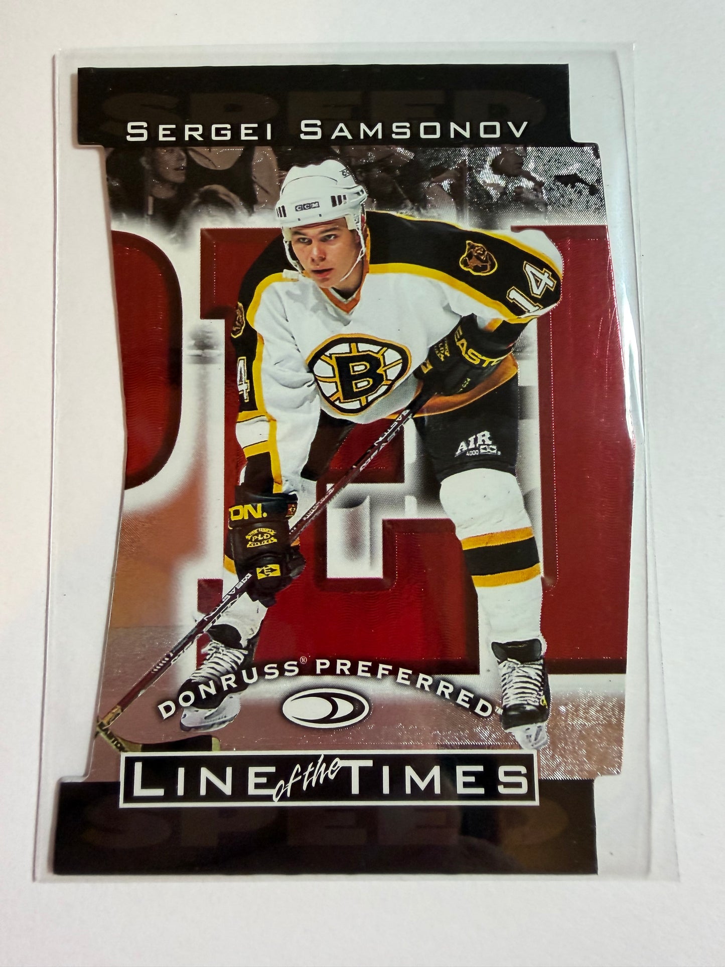 SERGEI SAMSONOV - 1997 Donruss Preferred Line of the Times Die Cut #4-B, xxxx/1500