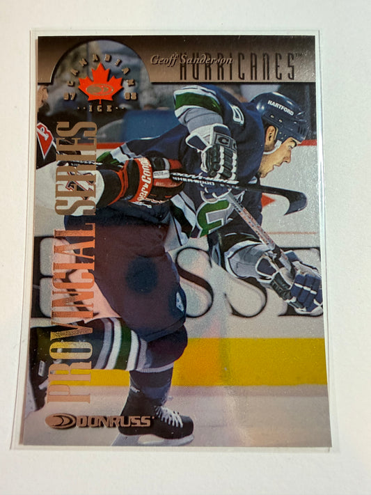 GEOFF SANDERSON - 1997 Donruss Canadian Ice Provincial Series #41, xxx/750